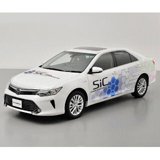 トヨタ、新素材SiCパワー半導体搭載ハイブリッド車の公道走行を開始
