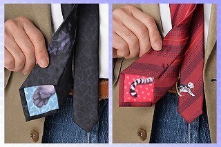 猫がかくれんぼしてるネクタイ、その名も「ネコタイ」が話題に!!