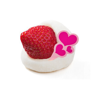 バレンタインにはホワイト生チョコを使った「いちご大福」もあり?