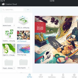 iOS向け「Adobe Creative Cloud」が"ストレージプロバイダ"拡張機能に対応