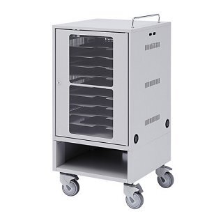 サンワサプライ、10台まで収納できるロック付きのタブレット収納保管庫