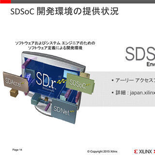 Xilinx、高位合成ツールのSDxに新たに「SDSoC」を追加