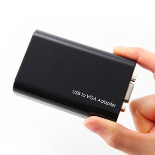 サンワダイレクト、USBポートから映像出力できるUSB/D-Sub変換アダプタ
