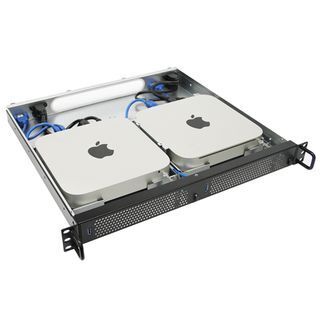 アミュレット、Mac miniを19インチラックで運用する1Uラックマウントケース