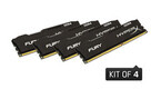 Kingston、DDR4メモリ「HyperX」2シリーズに4個組の大容量キット