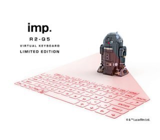 STAR WARSのドロイド「R2-Q5」が映し出すBluetoothバーチャルキーボード