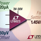 リニアテクノロジー、デュアルオペアンプ「LT6023」の販売を開始