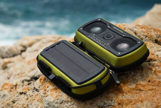 アスク、ソーラーパネル内蔵のポータブルBluetoothスピーカー