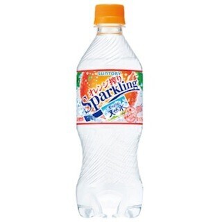 サントリー食品、「南アルプスの天然水 オレンジ搾りスパークリング」発売