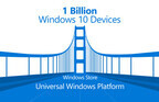 Microsoft、「Windows 10」の目標は3年以内に10億デバイス突破
