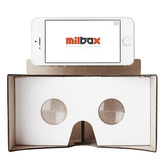 スマホを装着してVRを体験! - ダンボール製VRゴーグル「Milbox」