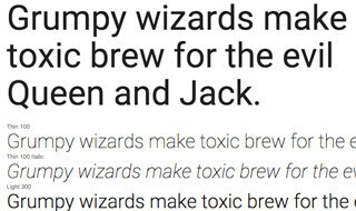 Google、Android/Chrome OSの「Roboto」フォントをオープンソース化