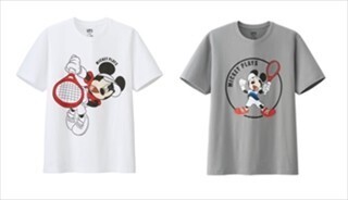 ユニクロ、ミッキーが錦織圭選手や国枝慎吾選手ポーズ! 新Tシャツ発売
