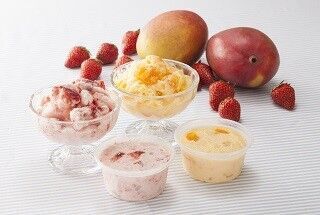 シャトレーゼ、冷たい「やわらか果実氷 いちご･マンゴー」を新発売