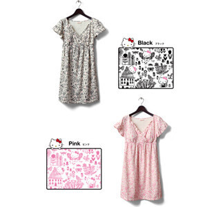 ハローキティと英国ブランドがコラボしたママ&ベビーおそろいウェアが登場