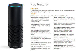 米Amazon、音声認識する筒型デバイス「Amazon Echo」を予約開始