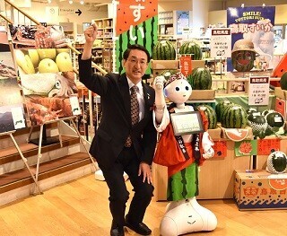 鳥取知事、ペッパー宣伝部長に"ロボてなし"期待「世界に向けて発信します」