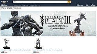 米Amazon、カスタマイズできる「Infinity Blade」3Dフィギュア販売