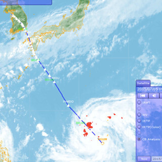 ウェザーニューズ、ひまわり8号を活用した積乱雲検出コンテンツをリリース