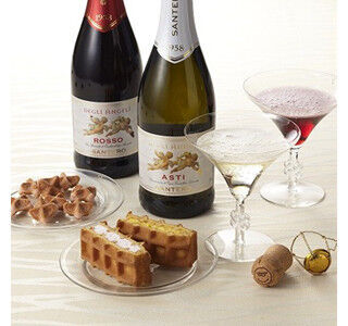 ワッフルケーキ専門店がスパークリングワイン&amp;ワッフルのセット2種を発売