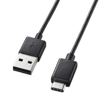 サンワサプライ、USB Type-Cコネクタ装備のUSB 2.0ケーブル