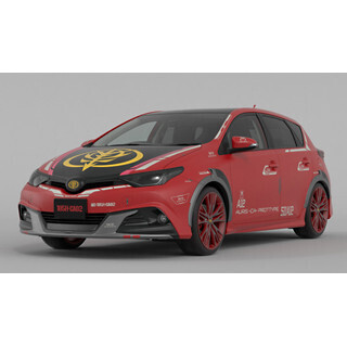 トヨタ「シャア専用オーリス」2代目を『機動戦士ガンダム展』で一般公開