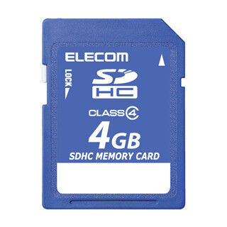 エレコム、データ復旧サービスが利用できるSD/microSDカードの4GBモデル