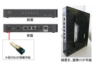 富士通、フレッツ用ONUが装着可能なVPNルータ「Si-R G110」