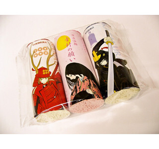 真田幸村・阿梅・片倉小十郎公が絵巻になった白石温麺を数量限定で発売