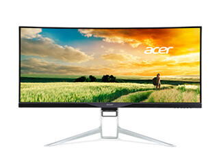 日本エイサー、シネスコサイズの34型湾曲モニタや狭ベゼルの27型WQHDモニタ