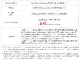 大和ネクスト銀行など、円定期預金が対象の夏の特別金利キャンペーンを開始