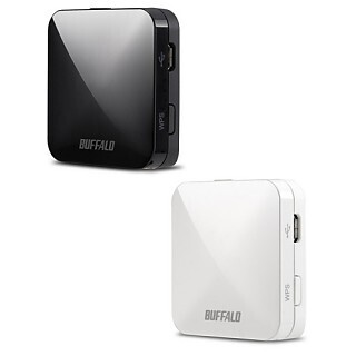 バッファロー、ホテルでもセキュアにつながる小型のトラベル無線LANルータ