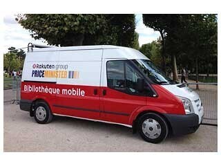 フランスで「楽天いどうとしょかん」を運行、楽天が仏NGOと