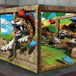 飛び出すモンスター!『ドラクエ8』発売記念、3Dアートが渋谷&新宿にあらわれた