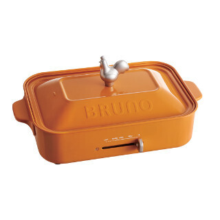 イデア「BRUNO」、コンパクトホットプレートに「パンプキンオレンジ」