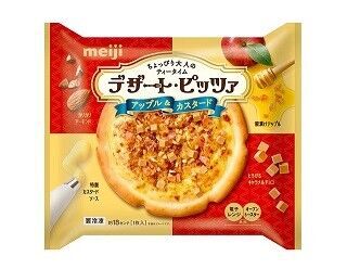 明治、もっちり食感の「デザート・ピッツァ アップル&amp;カスタード」発売