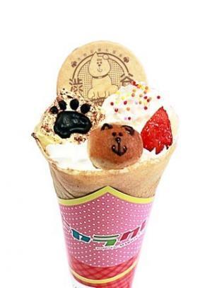 東京都・原宿で、渋谷「ハチ公」をモチーフにしたクレープが食べられる