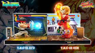 「ストリートファイター」、リュウとケンのLEDサウンド付フィギュア登場