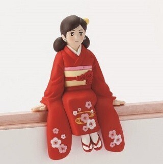 コップのフチ子がイオンのおせちとコラボ! 振り袖姿の限定フチ子が登場