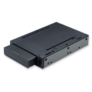 ラトック、PCの3.5インチベイに装着する2.5インチHDDリムーバブルケース