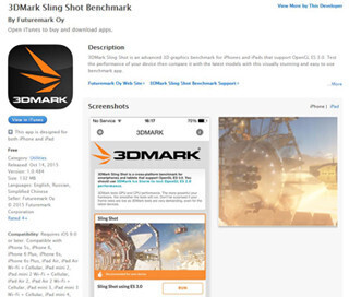 Futuremark、iOS向けにOpenGL ES 3.0対応の新テスト「Sling Shot」公開