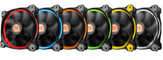 Thermaltake、256色に光るLEDを搭載してPCを彩る140mmファン