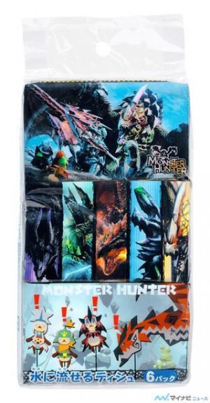 一かみいこうぜ!? 「モンスターハンター」のポケットティッシュが登場