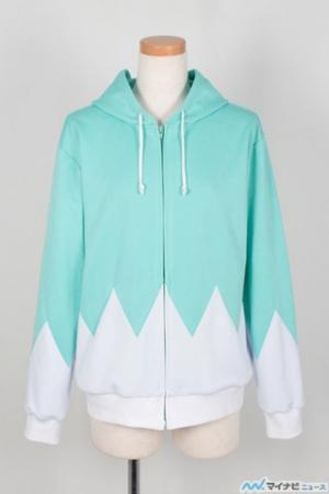 ACOS、新選組をイメージした浅葱色と白がさわやかな「だんだらパーカー」