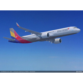 アシアナ航空、エアバスA321neo25機を確定発注 - 韓国国内線で運用