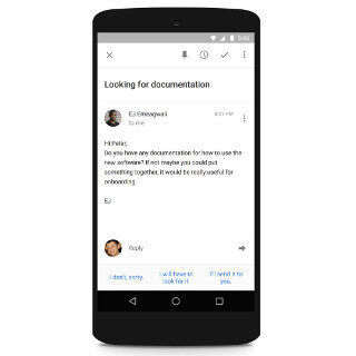 Google、「Inbox by Gmail」に返信文を提案する「Smart Reply」機能を追加