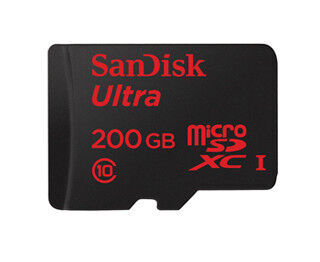 サンディスク、大容量200GBのUHS-I対応microSDカードを12月出荷