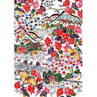 JTA、新機材737-800の機内に沖縄デザイン「紅型」採用 - 色鮮やかな花と蝶