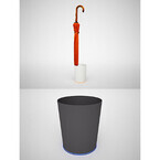 KDDI、スマホと連携する傘立てとゴミ箱を12月1日に発売