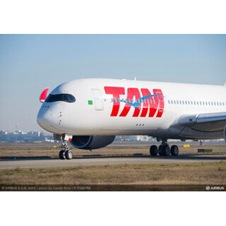 TAM、エアバスA350 XWB初号機を初飛行--1月からサンパウロ＝マナウスに導入
